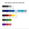 tank top color chart - Chip and Dale Merch